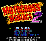 Moto-Cross Maniacs 2 Title Screen
